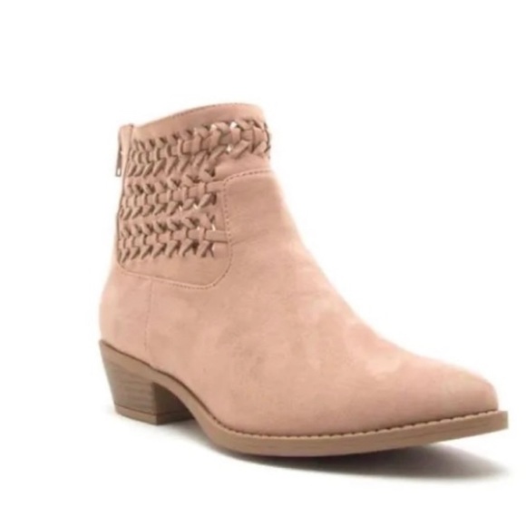 Quipid Braided Western Bootie Warm Taupe Suede Sochi size 7 Brand new - Picture 5 of 6